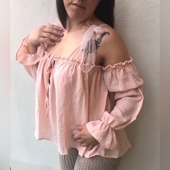 Pastel Pink Cottagecore under Corset Chemise - Picture 3 of 8